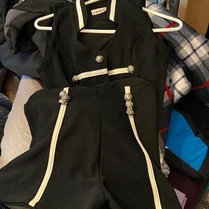 Just in Time Black and White Cardigan